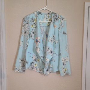 Flowy floral business jacket